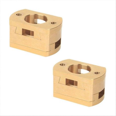 18-mm-Oldham-Kupplung Z-Schraubkupplung aus Messing (T8) für CR10/CR10S Pro 3D-Drucker (2 Stück) (1/5)