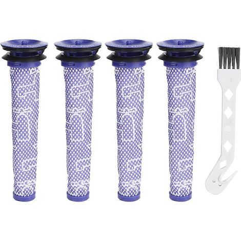 Vorfilter und Ersatzbürste für Dyson DC58 DC59 V6 V7 V8 Staubsauger, kompatibles Zubehör, Austauschset, Ersatzteile, effiziente Reinigung, blaue Farbe, 2er-Pack, für den Heimgebrauch. (1/5)
