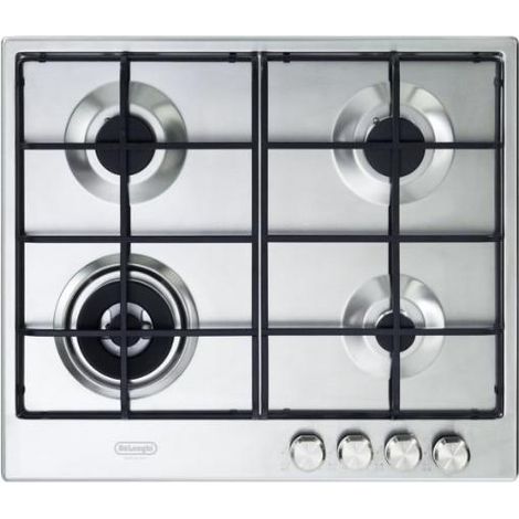Placa de cocina De'Longhi SLF 460 LX Acero inoxidable Integrada Gas 4 quemador(es)