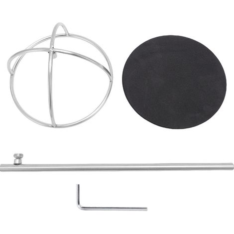 Porte-chapeau de table en fer ajustable 32-52cm design creux élégant argent pour chapeaux cowboy été hiver (1/5)