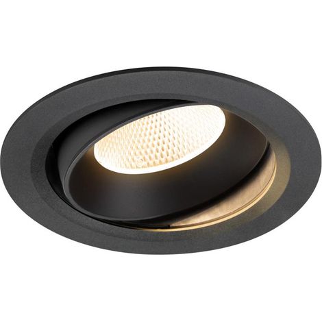 Encastré downlight NUMINOS® MOVE XL intérieur 2700 K 20° IP20 rond noir - SLV - 1009972
