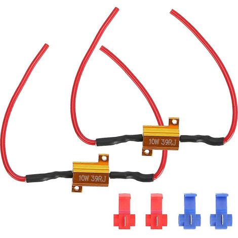 Stück Kfz-LED-Decoder mit Anti-Hyperblink-Funktion, fehlerfreier Drahtwiderstand, 10 W, 39 Ω