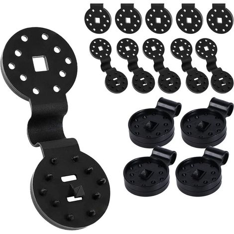 50 clips de fixation pour filets d'ombrage, clips en plastique pour toiles d'ombrage, pour filets anti-insectes et anti-grêle
