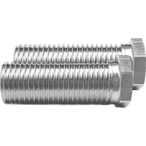 2x Keenberk Hohl-Schraube, Länge 35 mm für Siebkorbventile M12 x 1,5 mm - universell passend für 1,5 und 3,5 Zoll Ventil-Abläufe
