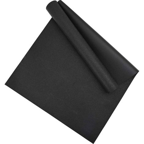 Sport Protection Mat Black 180 x 75 x 0.6 cm High-density PVC vidaXL