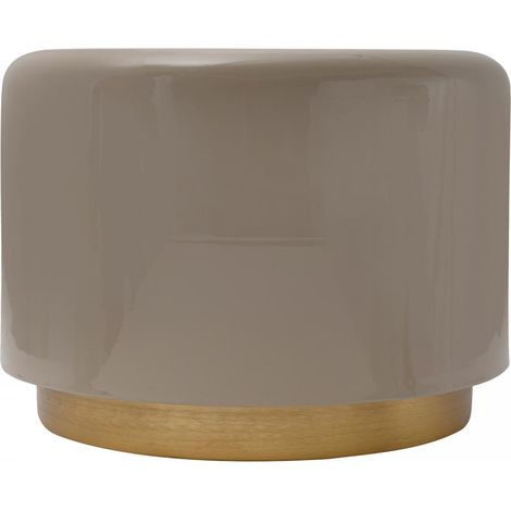 Table basse fait main en fer motif rétro-vintage ELA 52x52 gris (1/3)
