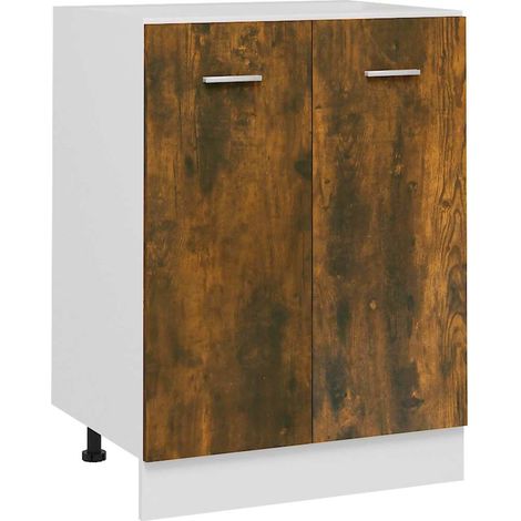 Armadio da Cucina  Mobiletto “Lyon” Rovere Fumo 60x46x81,5 cm (1/5)