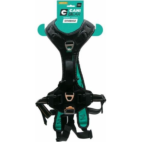 Imbracatura per cane - SYMBIOZ - XXS - Nero / Blu (1/5)