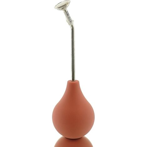Geda – Arrosoir à poire pour bonsaï Pro à col long – Terracotta, 250 ml, tube chromé 16 cm (1/2)