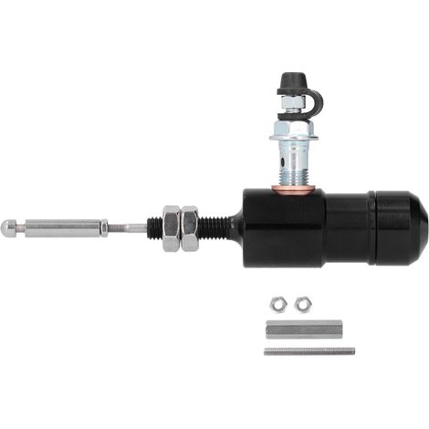 Tige de maître-cylindre d'embrayage hydraulique universel M10x1,25mm pour moto, pompe de transfert efficace, système de tige de cylindre noir (1/5)