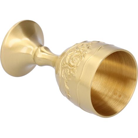 Verre à Shot en Laiton Antique avec Motif Rosace - Parfait pour Vin, Whisky et Cadeau Fête (1/5)