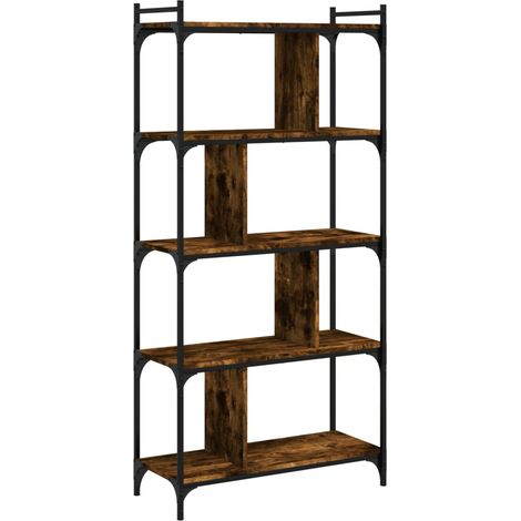 Maison Exclusive - Bücherregal 5 Böden Räuchereiche 76x32x158 cm