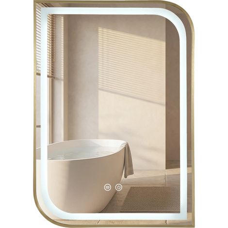 Spiegel Rea Zone 80X60 Led Gold (1/5)