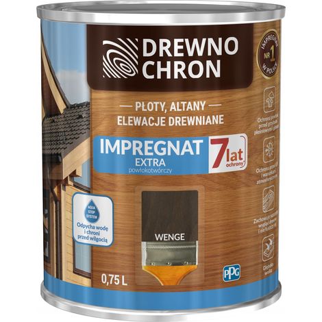 Drewnochron Extra Imprägnierfilm für Holzzäune und Gartenpavillons, WENGE, 1 Stück.
