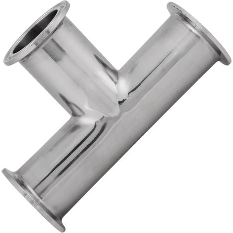 1 Stück Standard-Edelstahl-Klemm-T-Stück 3-Wege Φ381,5 Sanitär-Anschlusszubehör (1/5)