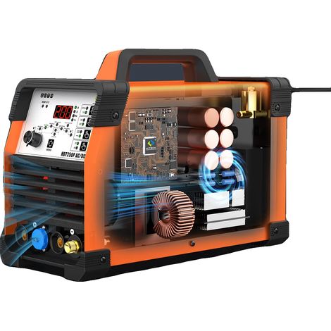 Saldatrice, 6 in 1 Multiprocesso, con capacità TIG e MMA, HBT250P AC DC (1/5)