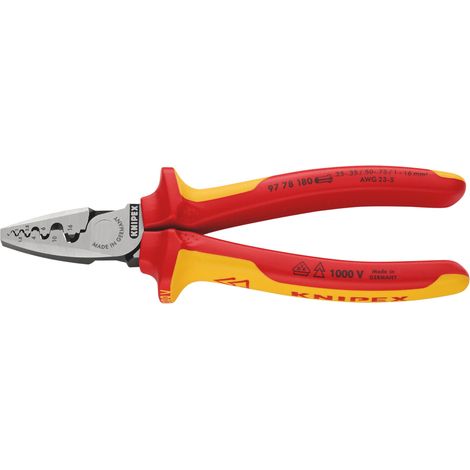 Draper 180mm Crimping Pliers (Model 26914) for End Sleeves – Heavy-Duty Crimp Tool for Electrical and Cable Terminations
