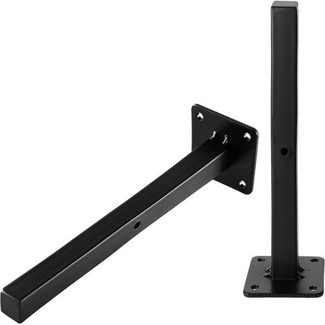 Lot de 2 supports muraux rétro invisibles pour étagère murale de chambre (1/5)
