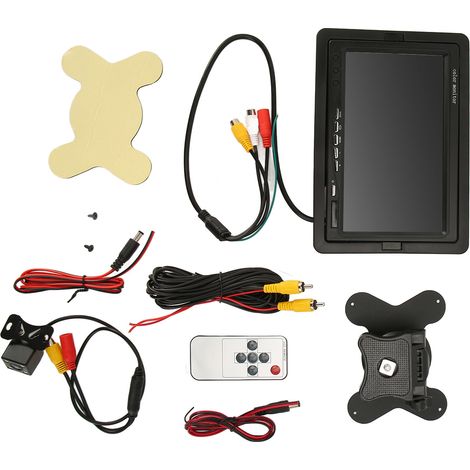 Écran de recul TFT LCD 7 pouces avec vision nocturne IR et télécommande pour camping-cars et pick-ups (1/5)