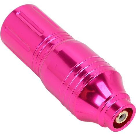Machine à tatouer puissante, stylo rotatif avec interface RCA pour des lignes nettes et précises, effet brouillard rose. (1/5)