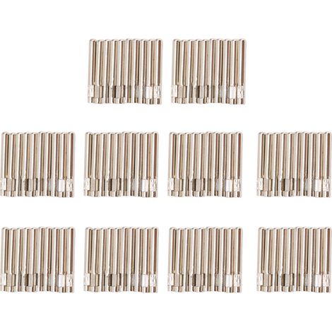 100 broches de connexion en cuivre 0,1 pouce pour électrodes TENS, appareil amincissant et massage physiothérapie (1/5)