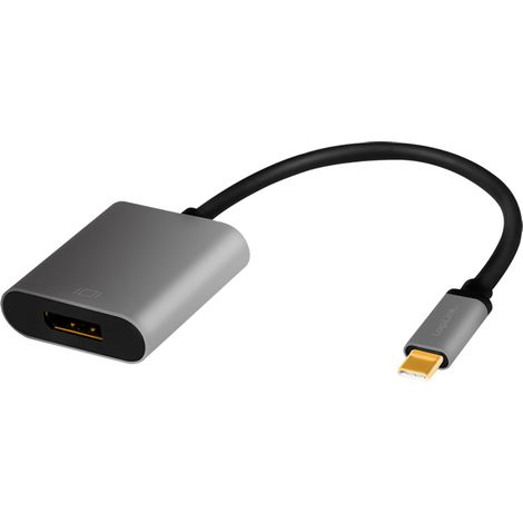 LogiLink CUA0102 cambiador de género para cable USB 3.2 Gen1 Type-C DisplayPort Negro (1/4)
