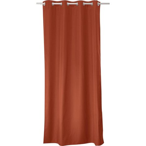 Rideaux occultants thermiques, orange foncé, 132 x 244 cm, œillets métalliques, résistants à la chaleur et au froid, adaptés aux chambres et aux salons. (1/5)