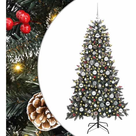 Árbol de Navidad artificial Verde 180 cm PVC, Plástico y Acero vidaXL (1/5)
