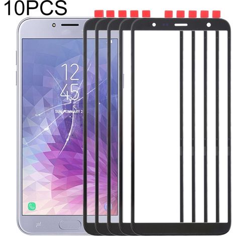 Sold in packs of 10, compatible with the front screen protector of Samsung Galaxy J4+ / J6+ / J610. (1/4)