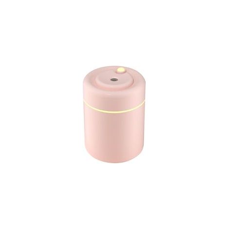 Humidificateur d’air USB 180 ml, diffuseur d’huiles essentielles avec veilleuse LED, rose – (1/5)