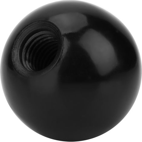 6 poignées sphériques noires (1/4)