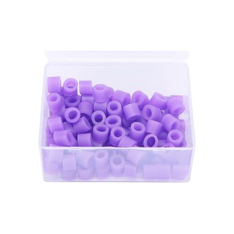 100 bagues de code couleur dentaire orthodontique en silicone violet - accessoires pour brackets