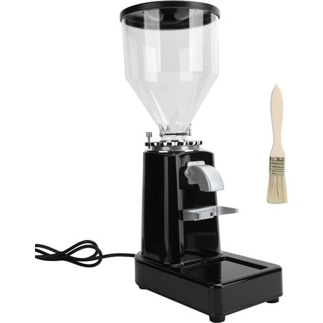 Professionelle und elektrische Kaffeemühle für den Hausgebrauch, 220 V, schwarz, Bohnenmühle für die Küche, robust, feiner Mahlgrad (1/5)