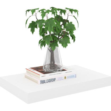 vidaXL Étagère murale flottante Chêne et blanc 40x23,5x3,8 cm MDF