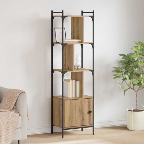 vidaXL Bookcase 6-Tier 44.5 x 30 x 154.5 cm Engineered Wood (1/5)