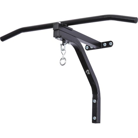 Staffa di supporto per sacco da boxe con barra per trazioni 93x47x51 cm  Nero (1/5)