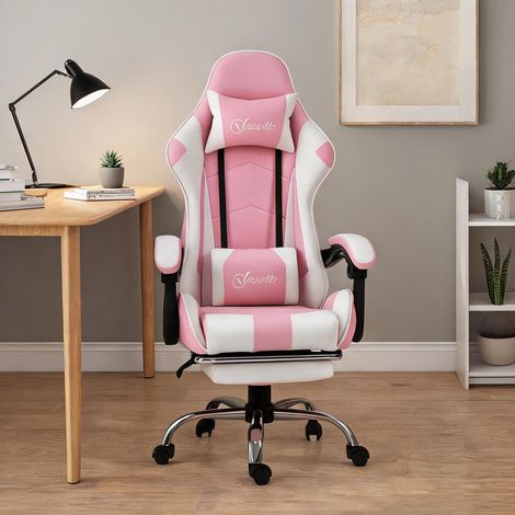 Chaise de bureau coloris rose en plástico Espuma 64 x 67 x 127 cm (1/5)