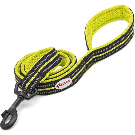Guinzaglio modello Atlante linea Action con bande riflettenti e resistente ad alto stress per cani : 2 x 110 cm - nero (1/4)
