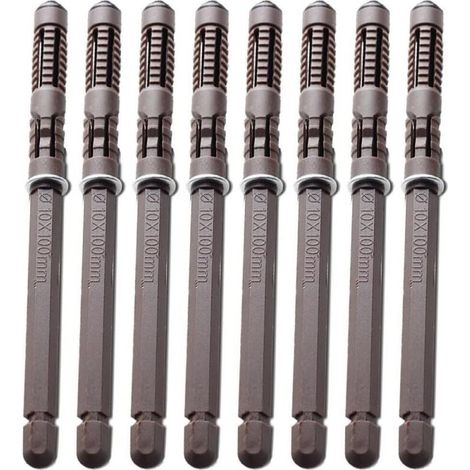 Cyslmuk – Lot de 8 supports d'étagères flottants en bois – Installation facile – Capacité de charge élevée – Vis et ancrages inclus