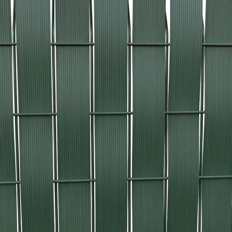 Lot de 6 kits occultation PVC souple pour grillage - 6 rouleaux 4,6 cm x 60 m + 600 clips - vert RAL 6005 (1/2)