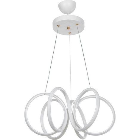 Lampada a sospensione LED forma spirale colore bianca Ilya MDL4439 (1/4)
