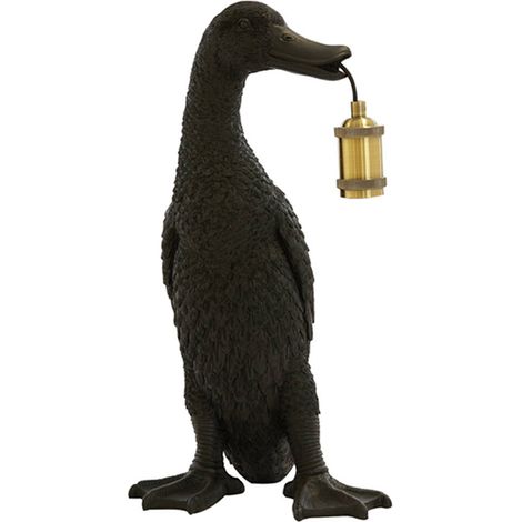 Light & Living - lámpara de mesa - Duck - negro - plástico - (1/3)