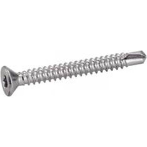 500 Vis Autoperceuses Tête Fraisée Six Lobes 4.2 x 38 mm - DIN 7504 O - ISO 15482 - Acier Zn - D-Work
