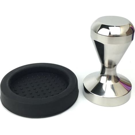 Tasseur à café 60 mm pour machine à expresso avec base en acier inoxydable 304 et poignée en bois pour machine à expresso de café (1/5)