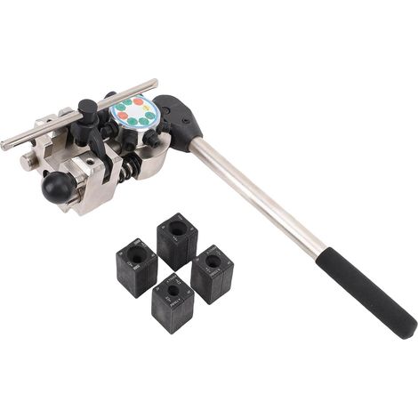Kit d'outils d'évasement de Conduite de Frein Professionnel, Outil 'évasement à Bulle Simple à 45 Degrés, Matrices Modulaires avec Tour Rotative, Idéal pour Les Tuyaux Métalliques en (1/5)