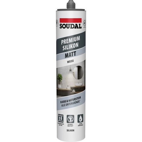 Soudal Silikon Premium weiß matt 300 ml Dichtmaterialien