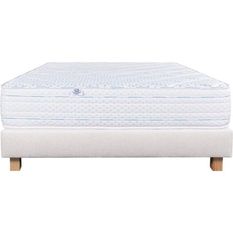 Ensemble Sommier (20cm) et Matelas Thermotec (24 cm) :mousse haute densité, ferme,double face, 90x190cm (1/5)