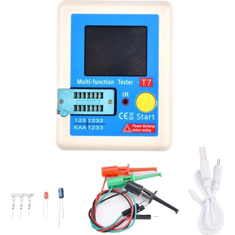 Testeur de condensateur ESR LCR Capacité Ohmmètre LCR-T7 LCR-TC1 GM328A Testeur de Transistor Multimètre Testeur électrique MOS/PNP/NPN(LCR-T7) (1/5)