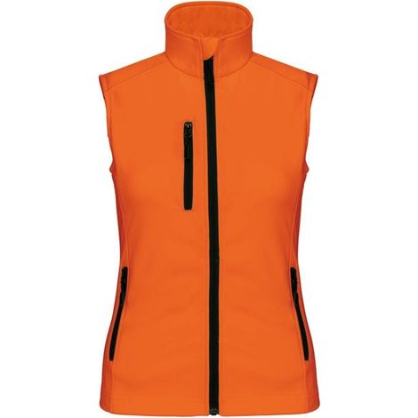Bodywarmer Softshell impermeabile da donna Kariban Arancione 4XL