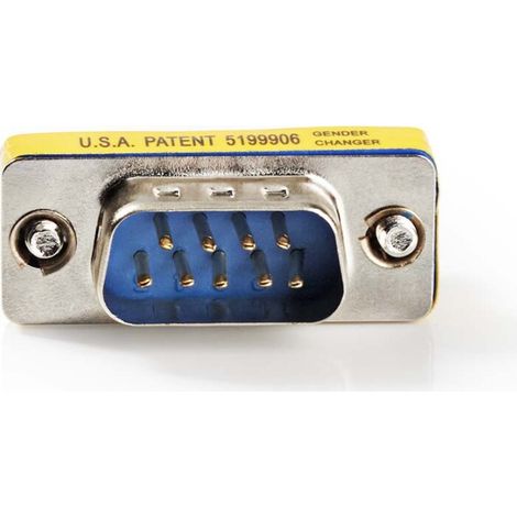 Nedis Serieller Adapter / Adapter / D-SUB 9-Pin Stecker / D-SUB 9-Pin Stecker / Vernickelt / Metall / Metall / Box